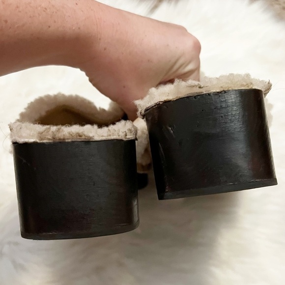 Ancient Greek Sandals x Zeus + Dione Shearling Clogs - Picture 10 of 13